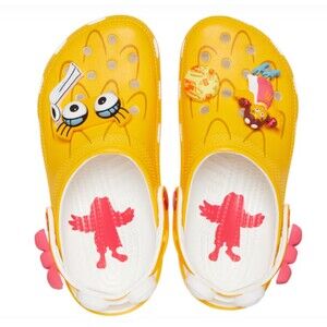 CROCS x McDonald's Birdie Sandals Men's 12 Yellow Classic Clog New Sealed Bag